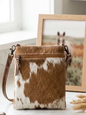 American Darling Cowhide Crossbody Western Boho Chic